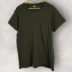 Arket T-Shirt Mens Size Medium Tee Extra Long Staple Cotton Olive Style 113017 M